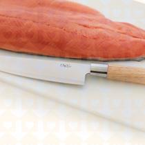 3 Facas Japonesa Sushi Cabo Madeira Lamina Afiada - Chefline