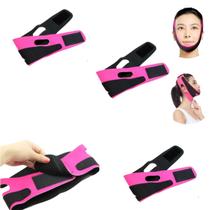 3 Faixa Afina Rosto Cinta Facial Modeladora Tira Papada Em V