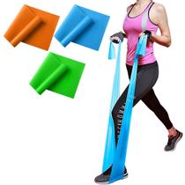 3 Faixa Elástica Theraband Resistência Exercício Pilates Yoga Fisioterapia