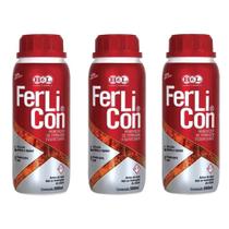 3 Ferlicon Removedor Ferrugem E Preparação Metálico 500ml