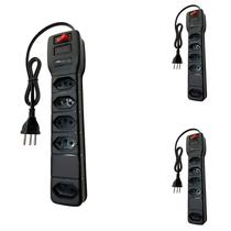 3 Filtro De Linha 10A Multicraft 2200VA 5 Tom 5Mt Bivolt