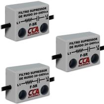 3 FILTRO SUPRESSOR DE SURTO/RUIDO VOLTAGEM DE 24 a 240Vca 3 FILTRO SUPRESSOR DE SURTO/RUIDO VOLTAGEM DE 24 a 240Vca
