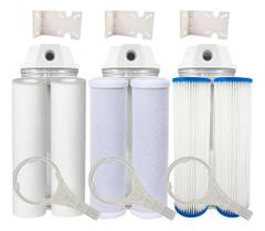 3 Filtros 2 Carvão Ativado 2 Plissado Lavável 2 Refil Pp
