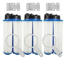 3 Filtros Água Poço Caipira Nascente Cisterna Com 6 Refis Azul 3 Filtros Água Poço Caipira Nascente Cisterna Com 6 Refis Azul