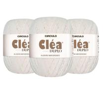 3 Fios Circulo Clea Duplo 8/4 Com 100g Croche - Cor 8001 - Branco 3 Fios Circulo Clea Duplo 8/4 Com 100g Croche - Cor 8001 - Branco