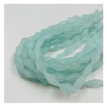 3 Fios de Pedras 16x6mm 60un Retângulo Azul Claro 30cm Arte 3 Fios de Pedras 16x6mm 60un Retângulo Azul Claro 30cm Arte