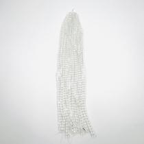 3 Fios de Pedras 6mm Cubo Transparente 55un 30cm Artesanato 3 Fios de Pedras 6mm Cubo Transparente 55un 30cm Artesanato