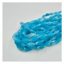 3 Fios de Pedras Retângulo 16x6mm 60un Azul Bebe 30cm Arte 3 Fios de Pedras Retângulo 16x6mm 60un Azul Bebe 30cm Arte