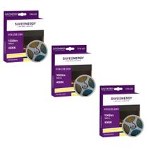 3 Fita COB 220V 4000K 1000lm Luz Neutra 10W/m Save Energy