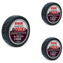 3 Fita Isolante Preta Steck 20 Metros 700V 0.13mm SFT1320 3 Fita Isolante Preta Steck 20 Metros 700V 0.13mm SFT1320