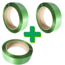 3 Fita Pet rolo arquear 13mm embalagem pallet industria cintar