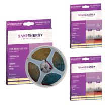3 Fitas Led Tom Quente 3000k 5m 12v 1000lm 10w Saveenergy 3 Fitas Led Tom Quente 3000k 5m 12v 1000lm 10w Saveenergy