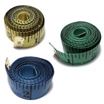 3 Fitas Métrica 1,50M Para Costura Alfaiate Ou Medida Corporal Cores Diversas