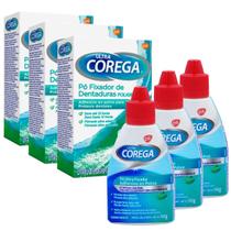 3 Fixador Dentaduras Ultra Corega Pó 50g 12hrs Melhor Preço 3 Fixador Dentaduras Ultra Corega Pó 50g 12hrs Melhor Preço