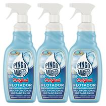 3 Flotador Desengordurante Multifunção Pingo Magico Original 500ml 3 Flotador Desengordurante Multifunção Pingo Magico Original 500ml