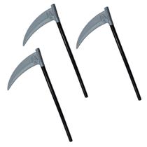 3 Foices Carrasco Halloween Acessório Plástico Para Fantasia