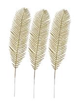 3 Folhagem Permanente Folha Luxe Dourado Decorativo Natal 3 Folhagem Permanente Folha Luxe Dourado Decorativo Natal