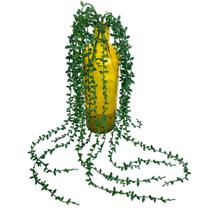 3 Folhagem Realista Pendente Rosário Planta Artificial para Jardins Verticais em Silicone - DE0321
