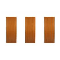 3 Folhas de Porta Madeira Lisa 210x72cm Espessura 3,5cm Melamínica