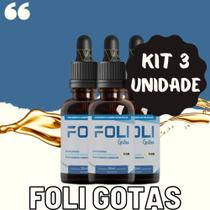 3 foli gotas autêntico 30ml