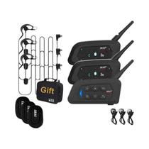 3 Fones De Ouvido Intercomunicador Para Árbitro De Usuário EJEAS V4C plus V6C pro Bluetooth