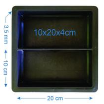 3 Forma De Piso Paver Bloquete Tijolinho 4cm