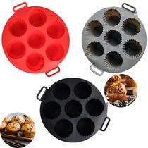 3 Forma De Silicone Fritadeira Airfryer Mini Bolo Microondas