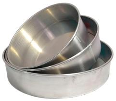 3 Formas De Bolo Redondo 10Cm + 3 Formas De Bolo Retangular