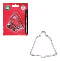 3 Forminha Molde Sinos Massa Biscuit Biscoito Bolo Pães 3 Forminha Molde Sinos Massa Biscuit Biscoito Bolo Pães