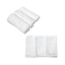 3 Fralda Pinte e Borde, Acompanha Itens Bordados Rosa Para Personalizar Em Casa