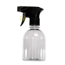 3 Frasco Pet Válvula Spray Borrifadora De 250ml Preto