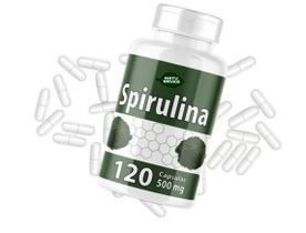 3 frasco Spirulina Natuervas 120 Cápsulas Nutrição Natural e Energia Sustentada 360 capsulas totais