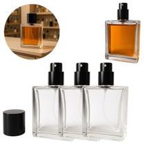 3 Frascos De Vidro 50ml Para Perfume Uso Pessoal Hotelaria 3 Frascos De Vidro 50ml Para Perfume Uso Pessoal Hotelaria