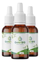 3 Frascos Gota Q10 Óleo Semente De Abacate 30ml Biolax