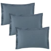 3 Fronhas Avulsas Toque Acetinado 3 Abas Azul Dimensão 50cm x 70cm Altenburg 3 Fronhas Avulsas Toque Acetinado 3 Abas Azul Dimensão 50cm x 70cm Altenburg