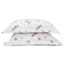 3 Fronhas Casa Blanca com 4 Abas Percal 400 Fios 100% Algodão Egípcio 0,50 x 0,90 cm