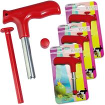 3 Fura Coco Inox Furador Perfurador Manual Abridor Reforçado
