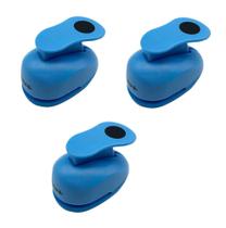 3 Furador Artesanal Manual De Tapa Furo 16mm Para Moveis Mdf