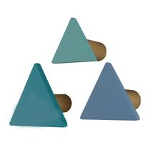 3 Ganchos Cabides Triangular De Madeira Para Parede 3 Ganchos Cabides Triangular De Madeira Para Parede