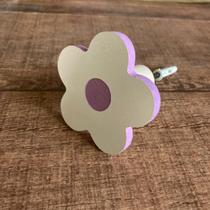 3 Ganchos de Parede de FLOR MDF 6mm borda colorida 3 Ganchos de Parede de FLOR MDF 6mm borda colorida