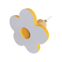 3 Ganchos de Parede de FLOR MDF 6mm borda colorida 3 Ganchos de Parede de FLOR MDF 6mm borda colorida