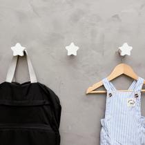 3 Ganchos de parede estrela infantil decoração bebê 3Esbb15c