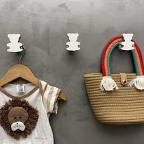 3 Ganchos de parede Urso decoração infantil animais bebê