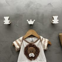 3 Ganchos de parede Urso e Coroa decoração infantil princesa