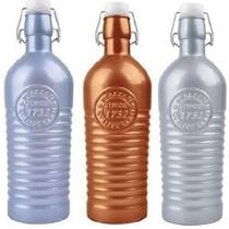 3 Garrafas de Vidro Retrô 1L Litro Tampa Hermética 3 Garrafas de Vidro Retrô 1L Litro Tampa Hermética