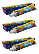 3 Gel Dental Dentil Kids Infantil Flúor Vegano - Bubble Gum