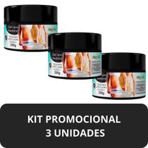 3 Gel Desodorante Lipo Redutor Mary Life Termo Ativado Pote 250g