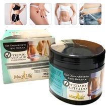3 Gel Desodorante Lipo Redutor Mary Life Termo Ativado Pote 250g