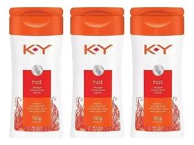 3 Gel Lubrificante Íntimo K-y Ky Hot 3 Gel Lubrificante Íntimo K-y Ky Hot