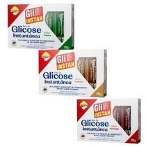3 Gli-Instan Glicose Lowçucar Menta, Guaraná, Morango 225G 3 Gli-Instan Glicose Lowçucar Menta, Guaraná, Morango 225G